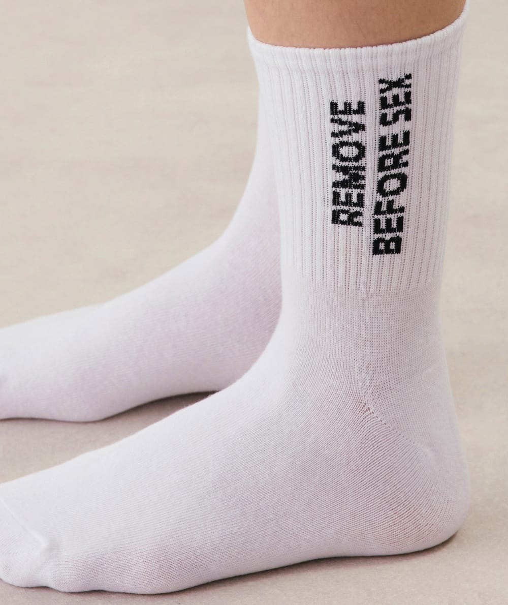 Chaussettes à message;