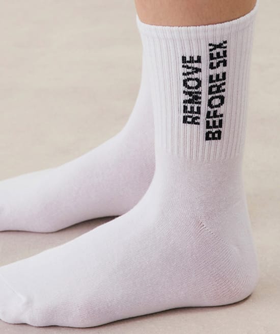 Chaussettes à message;
