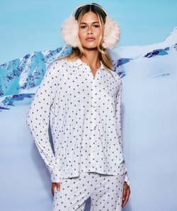 Patterned jersey pyjama set;