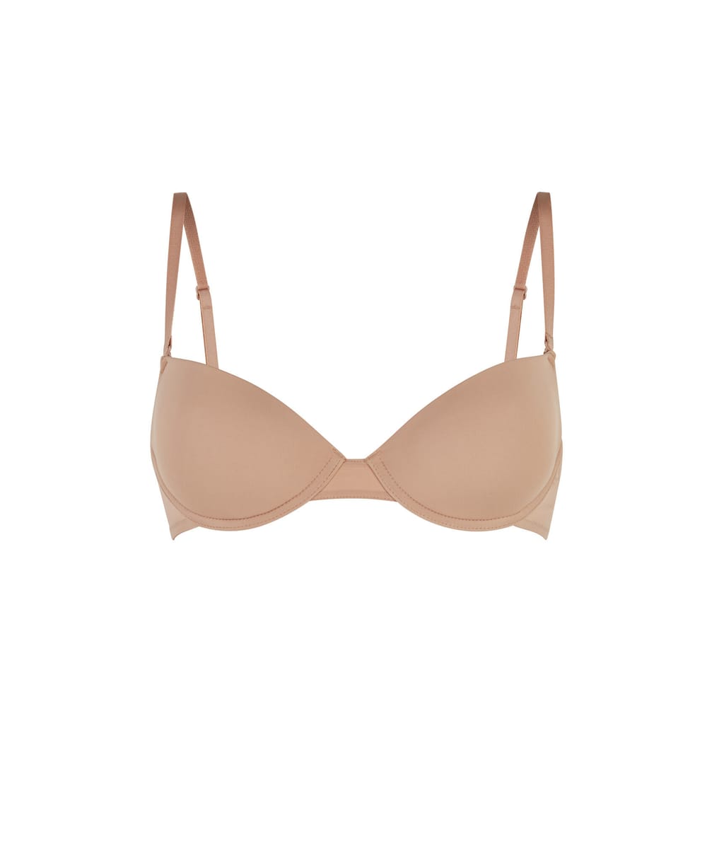 Soutien-gorge ampliforme en microfibre;