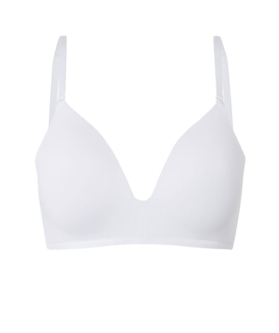 Wire-free microfiber push-up bra;