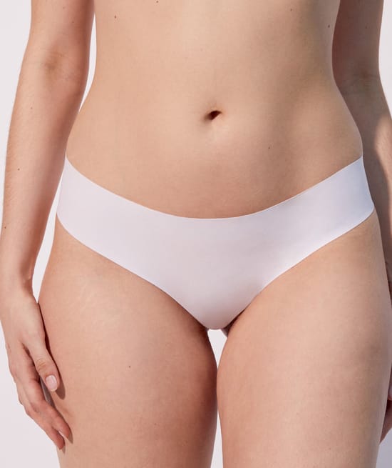 shorty en micro - blanc;