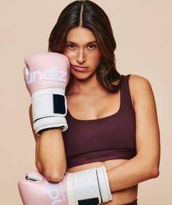 Brassi&egrave;re de sport en microfibre chocolat;