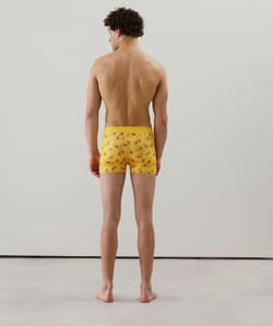 Patterned cotton boxer shorts;