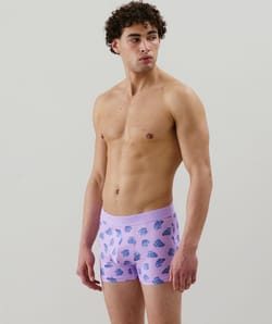 Boxer de algodón estampado;