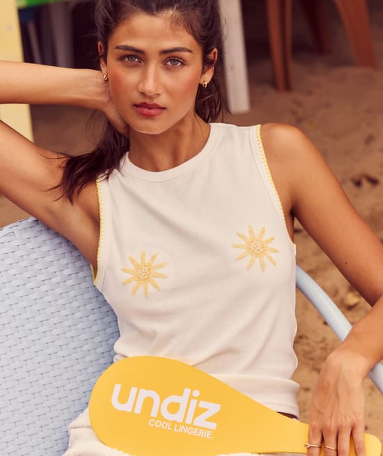 D&eacute;bardeur l&eacute;ger en jersey avec imprim&eacute; soleil;