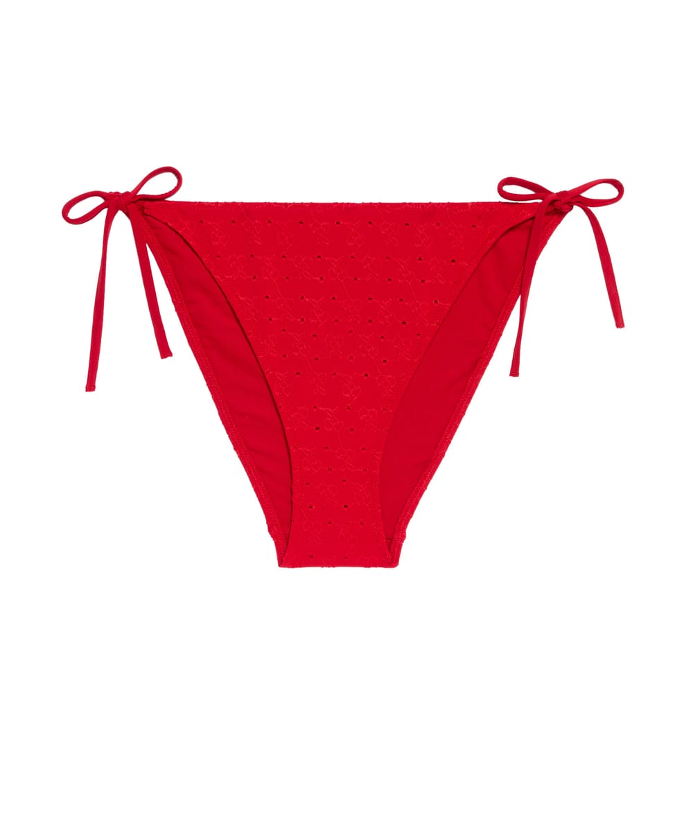 Bikini bottom with English embroidery;