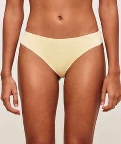 Microfiber and lace panties;