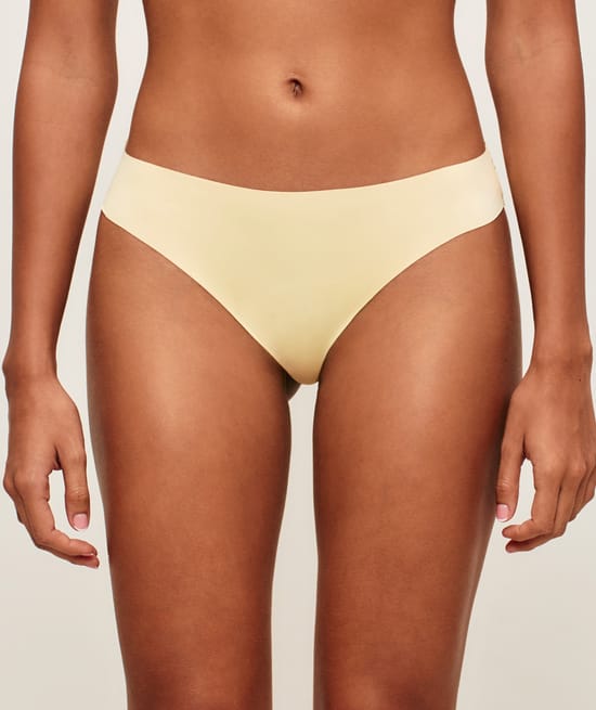 Microfiber and lace panties;