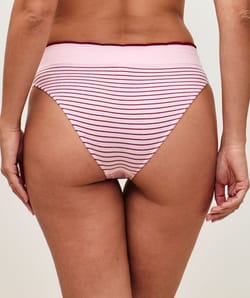 Gestreepte naadloze slip;