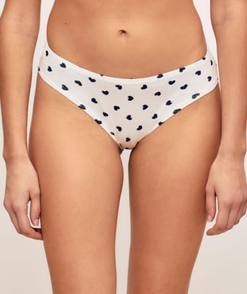 Pack of 3 patterned cotton knickers;