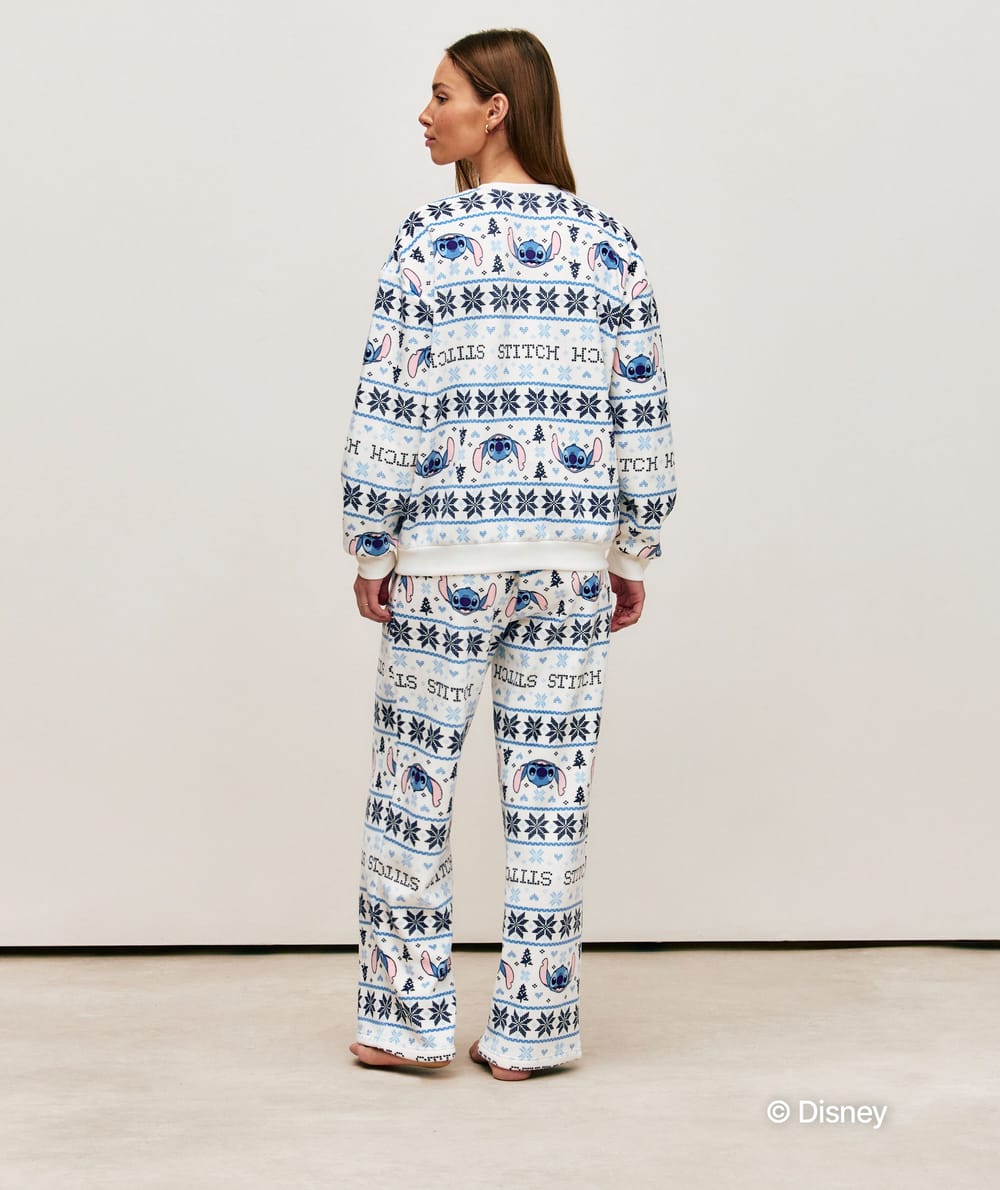 Sweatshirt velours Stitch;