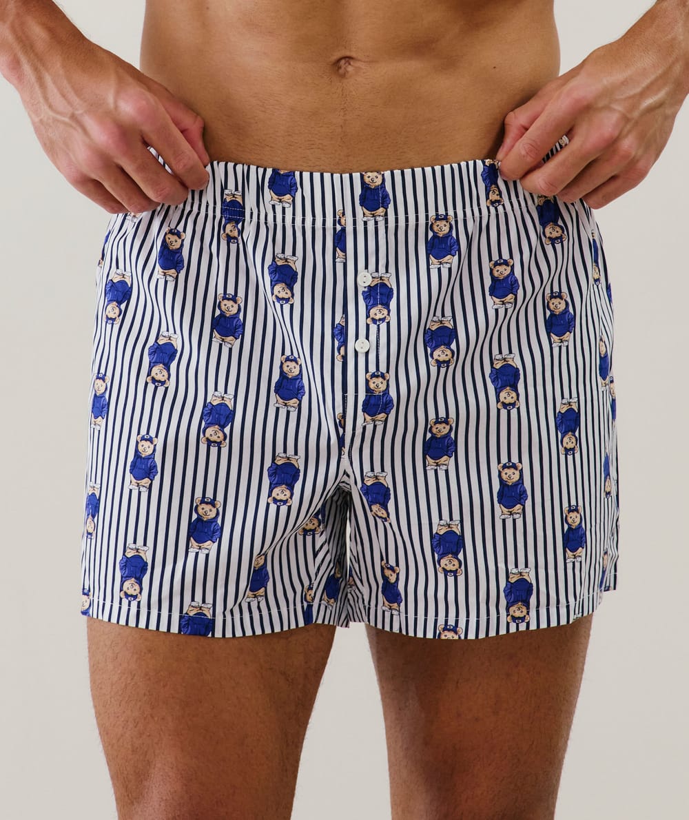 Caleçon à motifs en coton;