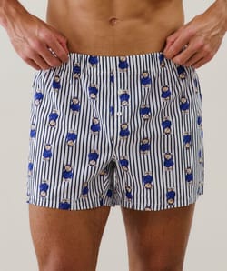 Caleçon à motifs en coton;