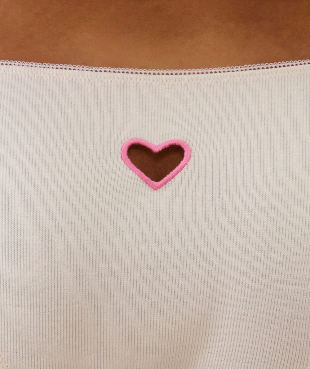 Braguita corazón de algodón;