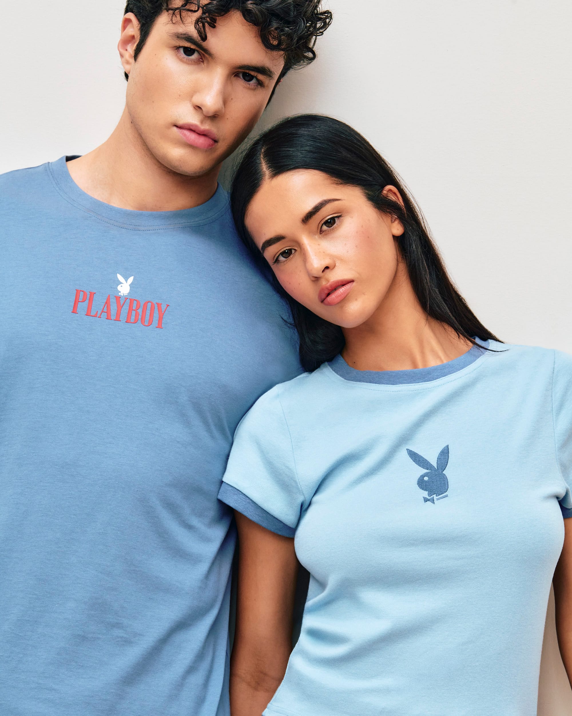 USA製 Playboy ロゴ Tシャツ XL ブルー Playboy cotton T-shirt - blue - Undiz
