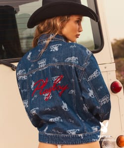Playboy denim jacket;