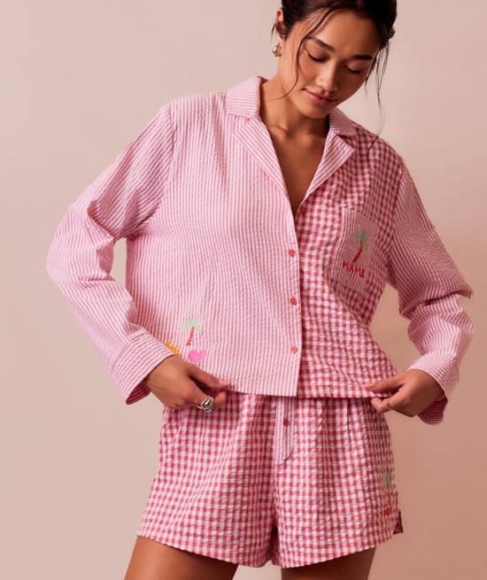 Chemise à motifs;