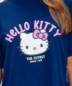 Hello Kitty jersey t-shirt and shorts set;