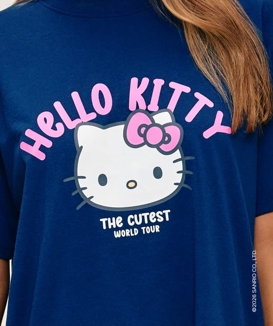 Hello Kitty jersey t-shirt and shorts set;