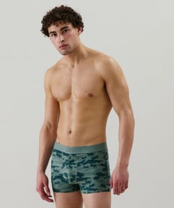 Military print boxer shorts;
