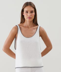 Crochet tank top;