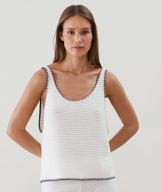 Gehaakte tanktop;