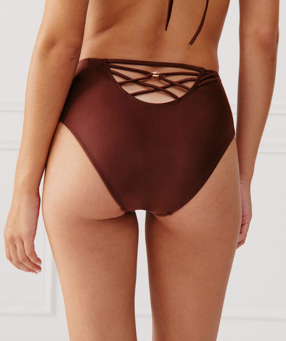 Culotte taille haute - bas de maillot de bain;