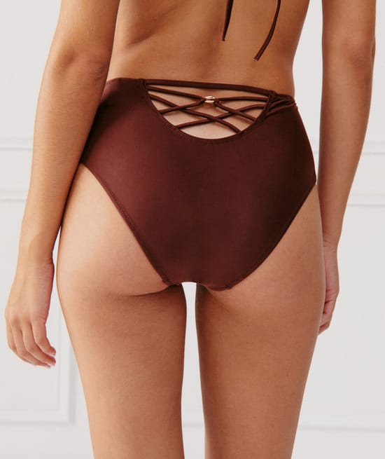 Culotte taille haute - bas de maillot de bain;