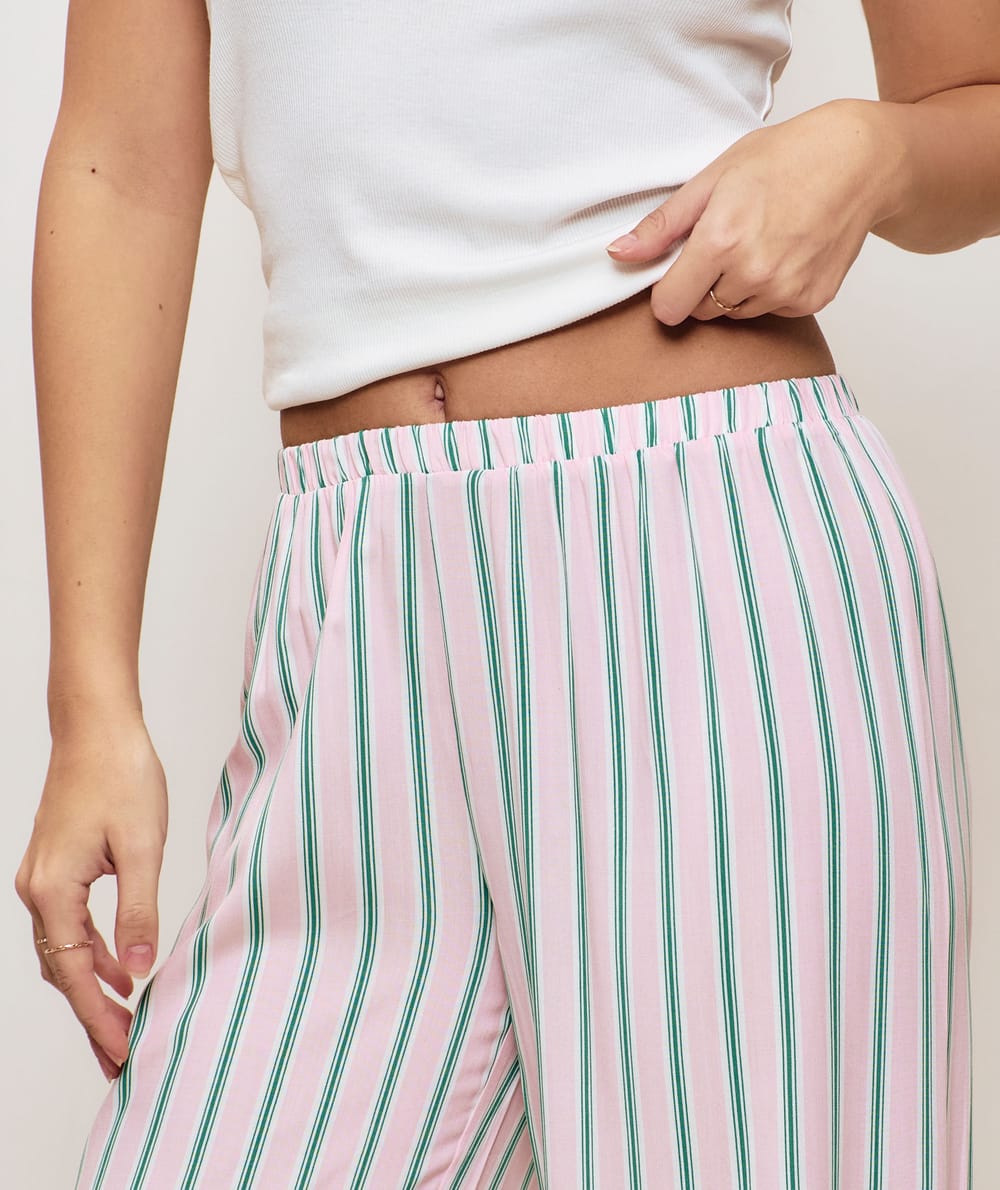 Striped trousers;