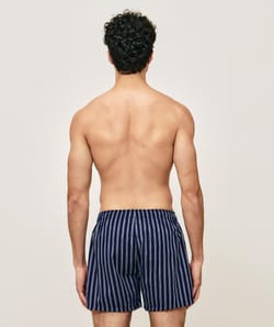 Cotton striped boxer shorts;