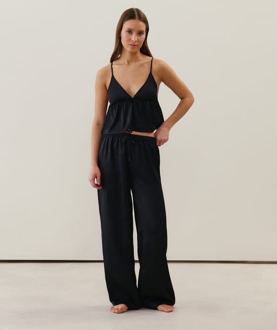 Top en satin;