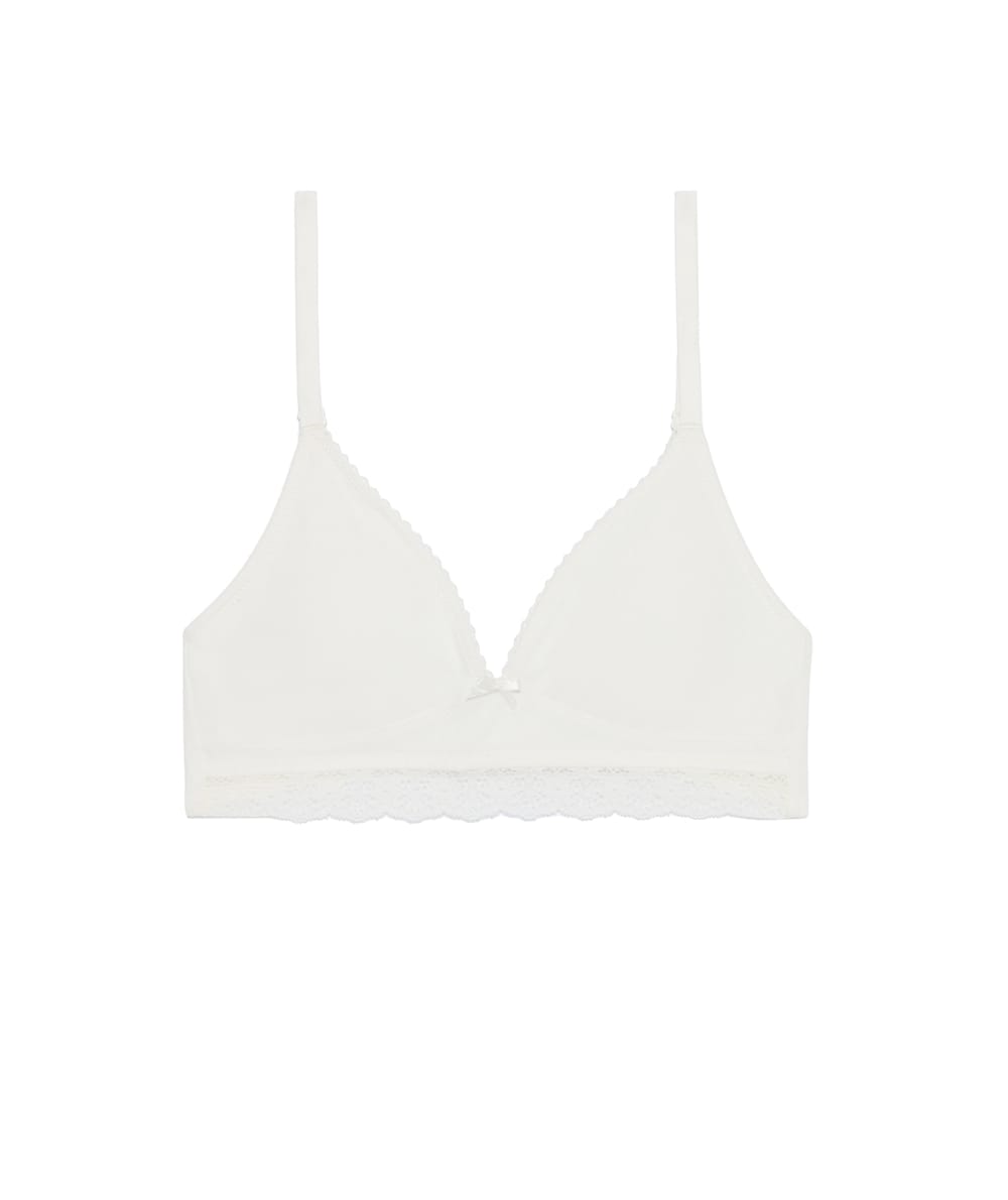 Set of 2 cotton triangle bras;