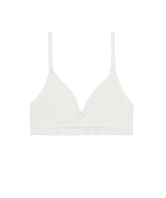 Set of 2 cotton triangle bras;