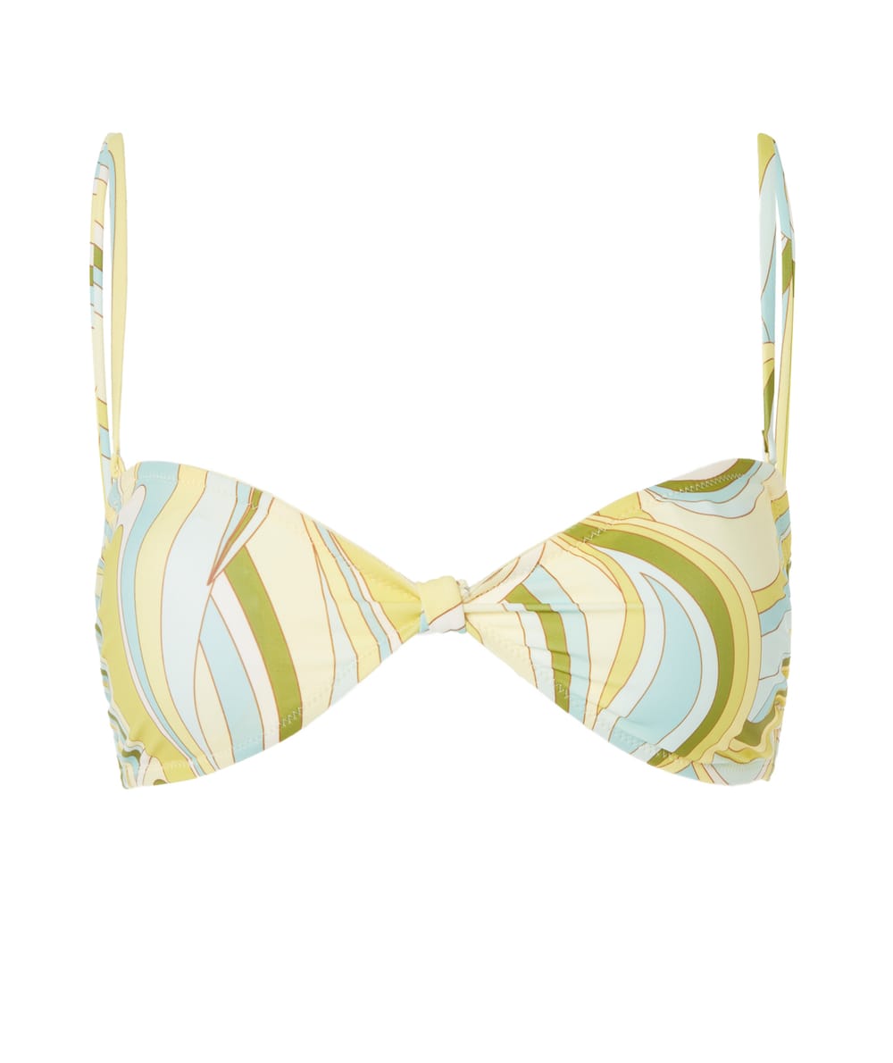 Haut de maillot bandeau &agrave; motif graphique Clem de la Creeme;