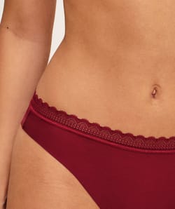 Microfiber thong;
