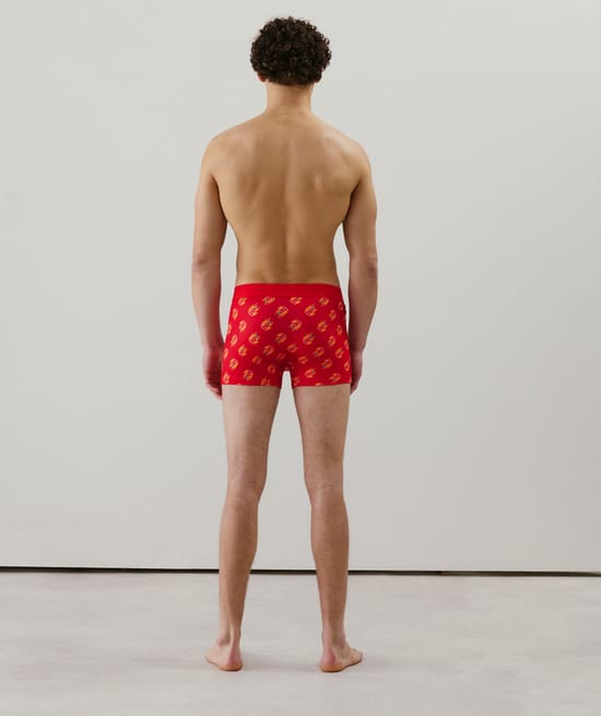 Boxer shorts with pattern;