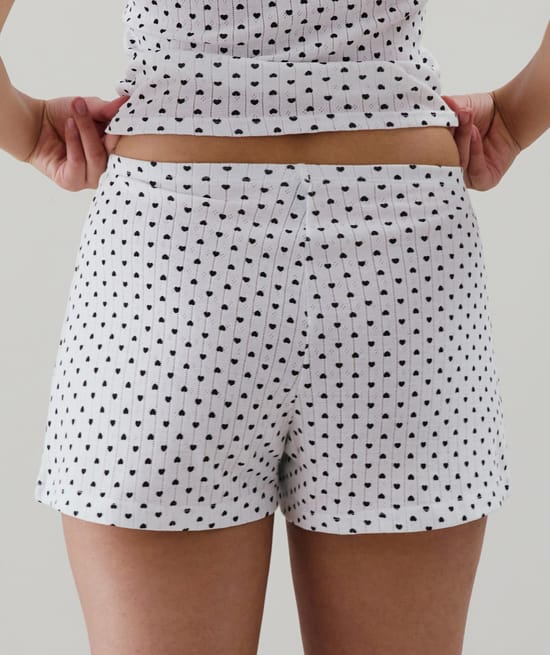 Pointelle shorts;