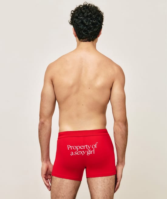 Boxer en coton "Property of a sexy girl;