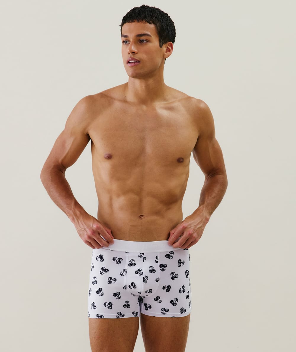 Boxer à motifs en coton;