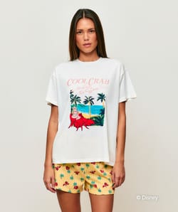 S&eacute;bastien the crab printed pajama set;