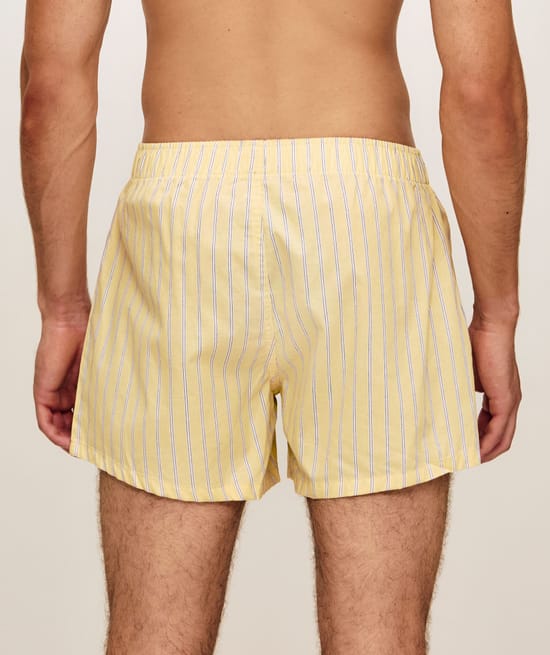 Striped cotton boxer;