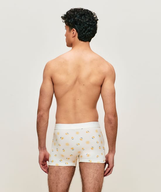 Boxer en coton motifs citrons;