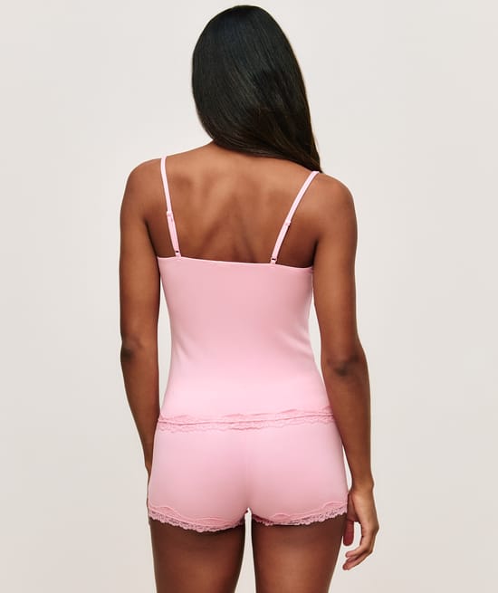 Caraco jersey et dentelle;