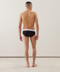 Calzoncillo slip estampado;