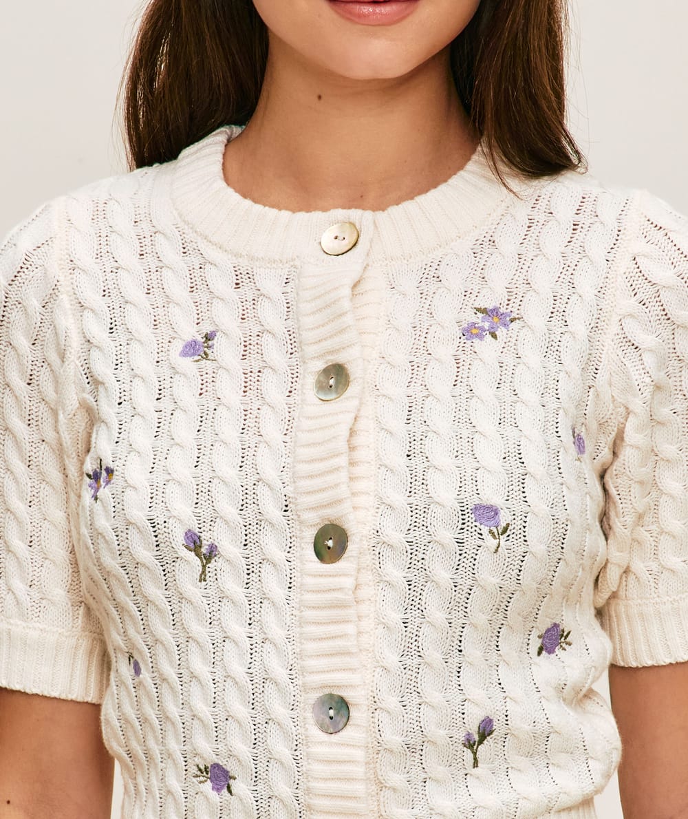 Veste en maille gratt&eacute;e;