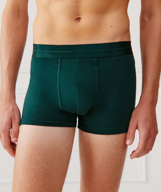 Jersey boxer shorts with a message;