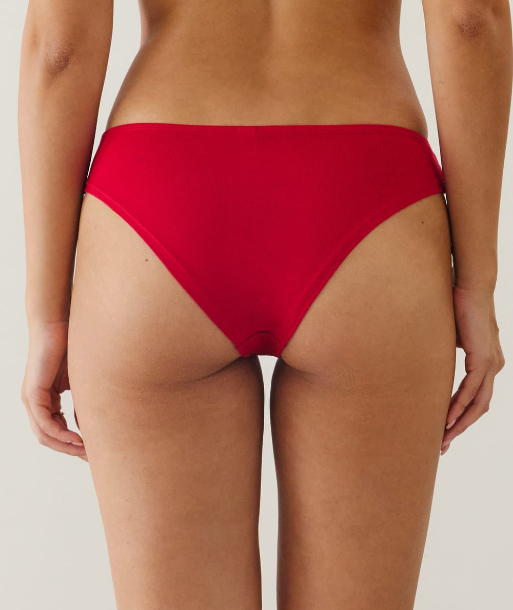 Pack of 3 patterned cotton knickers;