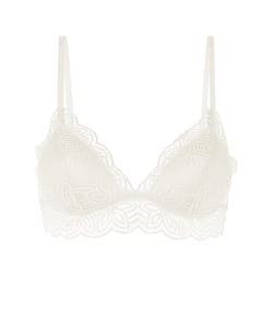Soutien-gorge triangle push-up en dentelle;