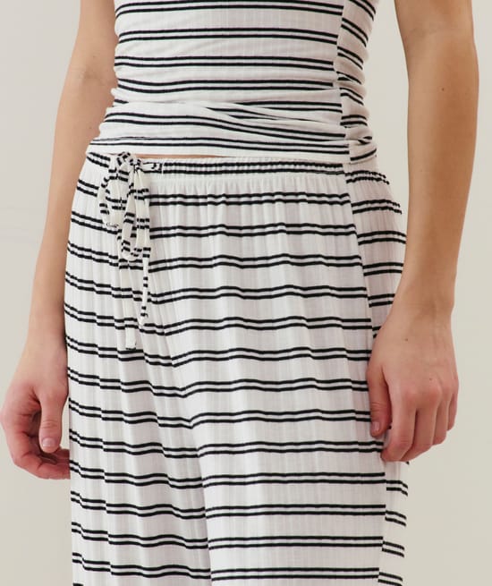 Gestreepte broek;